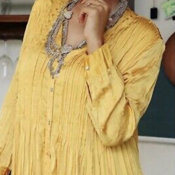 Zara wrinkle look dress set with pants - Picture 7 of 7